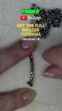 Master the Even-Count Peyote Stitch #shorts