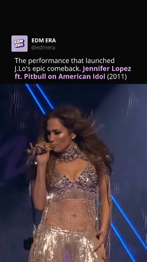 Follow @EDMERA for more iconic EDM nostalgia! ✨ Jennifer Lopez ft. Pitbull on American Idol In May 2011, Jennifer Lopez debuted her explosive new single "On The Floor" on the American Idol stage, where she served as a judge. The pre-taped performance featured Pitbull and was a true statement piece, showcasing J.Lo's incredible energy and marking a massive return to the music scene. The track, with its iconic sample of "Lambada," became a colossal global hit, dominating clubs and charts worldwide