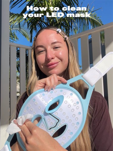 Have you been cleaning your LED mask or putting it on your skin dirty...? 💀#ledmask #howtocleanledmask ##TruDermal #redlighttherapy