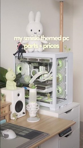 My SMISKI PC 🌱💫 #gamingsetup #desksetup #pcbuild