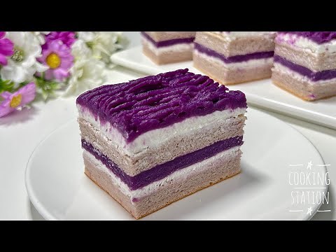 Delicious Purple Sweet Potato Cake Recipe! How to make Purple Sweet Potato Cake