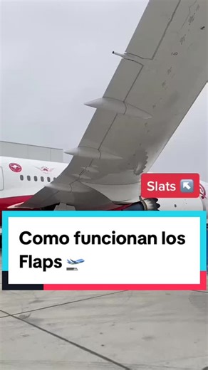 Funcionamiento de los flaps en aviones comerciales