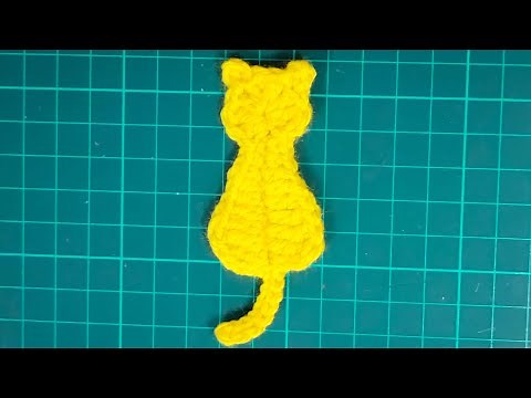 How to Crochet a Cat Applique | Free Crochet Pattern of Cat Applique | Crochet Free Patterns