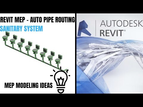 Revit MEP Automatic Sanitary Pipe routing | concept and steps to follow