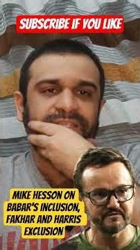 Mike Hesson on Babar's inclusion, fakhar and Harris Exclusion. #mikehesson #pakistan #babarazam