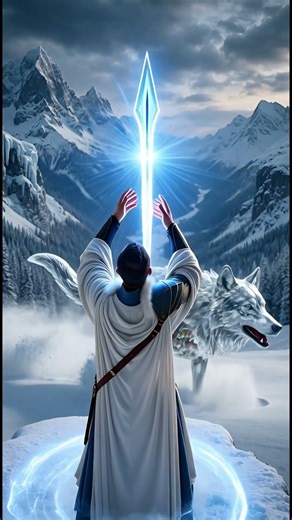 Superhero vs Giant Glass Wolf | Frozen Mountain Rescue Animat #shorts