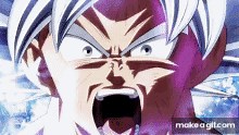 Goku ultra instinct on Make a GIF