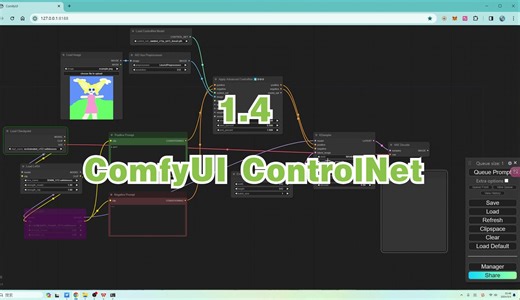 1.4 ComfyUI ControlNet 使用