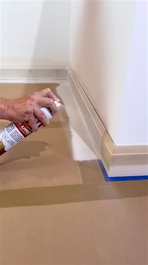 Refresh Home Improvements on Instagram: "You’ve just installed your baseboards - FANTASTIC! … Now let us help you finish them up perfectly with some @dapcanada wood filler & caulking. Don’t forget to scribe your baseboards to the floor or you’ll have to add a shoe-moulding too. Spray primer was B.I.N. from @rustoleumca. … #homeimprovement #dapcanada #diy"