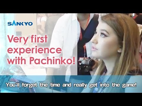 【公式】Sankyo: Very first experience with Pachinko (a cool Japanese game)