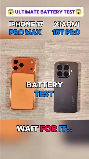 😱😱 IPHONE 17 PRO MAX VS XIAOMI 15T PRO - ULTIMATE BATTERY TEST 🔋 REAL