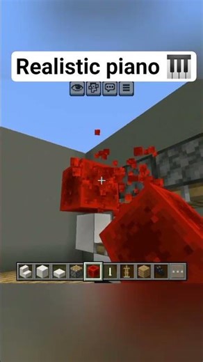 Realistic piano 🎹 in Minecraft 😱#minecraft