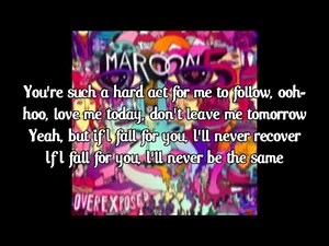 Maroon 5 - Love Somebody (lyrics)