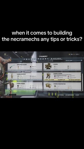 Tips for Building Necramechs in Warframe
