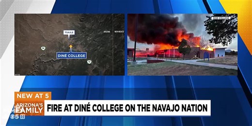 Fire at Diné College on the Navajo Nation; campus closed