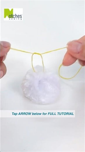 How to make a Fabric PomPom | Easy DIY Bunny Tail