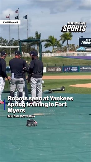 Robots seen at Yankees spring training in Fort Myers, FL