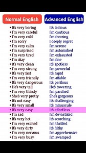 119K views · 688 reactions | Normal English vs Advanced English #basicenglish #advancedenglish #learn #spokenenglishcourse #learning | Daily English Dose | Facebook