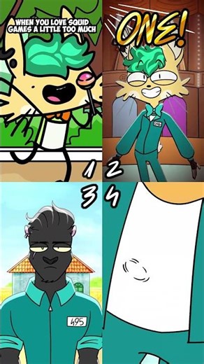 Which is best? Rocky Rakoon Squid Game Animation Meme #shorts #tiktok #viral #trending #funny #fyp