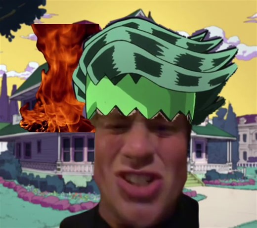 Josuke Encounters Alien - Jojo's Bizarre Adventure