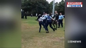 An 18-year-old women has been charged after a violent run-in with a police officer at a community festival in Lidcombe. #9News | http://9News.com.au | 9 News Sydney