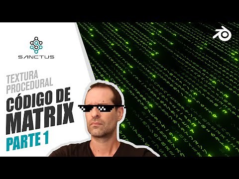 Código animado de Matrix con nodos de texturas en Blender 3.0 - Tutorial de Blender en español