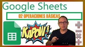 Operaciones matemáticas básicas en hoja de cálculo