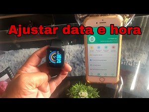 Como ajustar HORA e DATA do Smart Watch D20