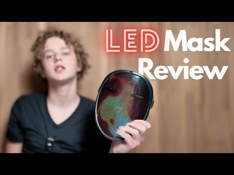 LED Mask Review And How To Use Controls Shining App Mask