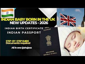 How To Apply Indian Birth Certificate and Indian Passport For Indian Baby Born In theUK Step By Step
