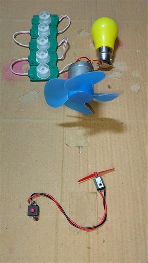 Windmill Generator Working Model With Mini Drone Motor • DC Motor #dcmotor #tech #shorts