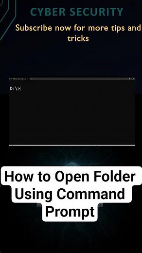How to Open Folder Using Command Prompt ‪@CyberSkills1‬