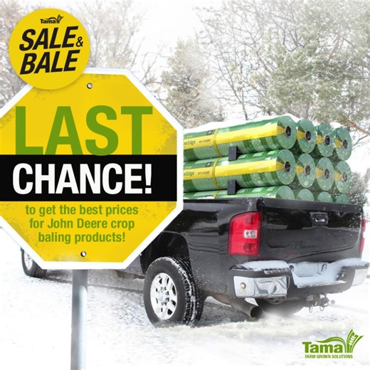 Last Chance to lock in your net wrap pricing for 2026 and take advantage of the best deals of the year, along with additional rebates from Tama to make it even better! Reach out to our parts department by 12/31/25 to lock in your pricing. Click the link to see our flyer: https://www.haugimp.com/parts-minnesota-john-deere-dealership--parts #NetWrap | Haug Implement Co.