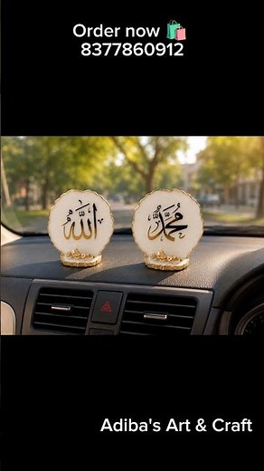 Beautiful Resin Car Dashboard Decor | Handmade Resin Showpiece | DIY Resin Art | Car Accessories