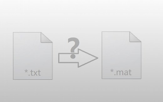 如何将txt文件转换为matlab可用的mat文件