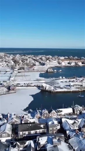 Nantucket Harbor has iced up along the edges and in shallow areas, including the Nantucket Boat Basin, the town pier and toward Head of the Harbor, harbormaster Sheila Lucey said Tuesday. “It’s not safe to walk on salt-water ice. The thickness can vary. It’s unpredictable,” Luce said. “It’s nowhere near thick enough to be putting anything on it. With this continuing cold, I’m expecting the icing conditions to stay the same or get worse, increasing our safety concerns.” Drone footage from over Na