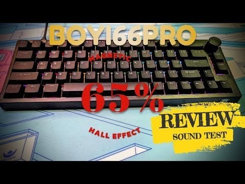 Boyi 66Pro - 66 key 65% wired HE/Magnetic mechanical keyboard | Review and Sound Test