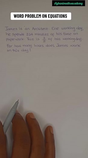 Solving a Word Problem on Equations: From Minutes to Hours