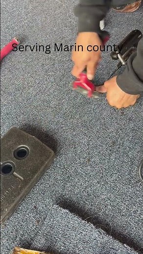 Clean carpet seam using hot iron method. Tight bond, no gaps, built to last. Marin County flooring.