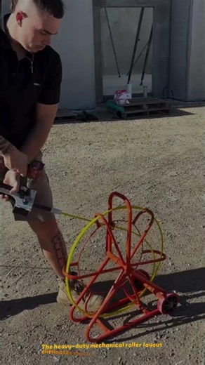 Drill-Powered 14-mm Cable Feeder Machine Automatically Driving Conduit Rodder #tools