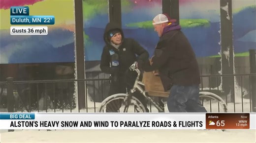 On The Ground In Duluth, Minnesota: Snow, Gusty Winds