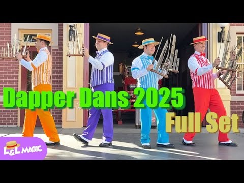 The Dapper Dans 2025 FULL Performance! | Disneyland Main Street Magic 3/4/2025🎶🎩✨