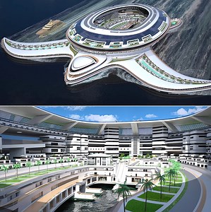 Lazzarini Design Unveils Pangeos Terayacht, a Giant Sea Turtle-Shaped Floating City