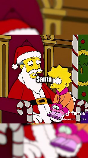 Santa Lives In The Simpsons House😂#thesimpsons