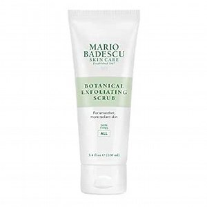 Mario Badescu Botanical Exfoliating Scrub for All Skin Types, Face Scrub with Ivory Palm Seeds & Green Tea Extract, Gentle Exfoliating Face Wash, 3.4 Fl Oz