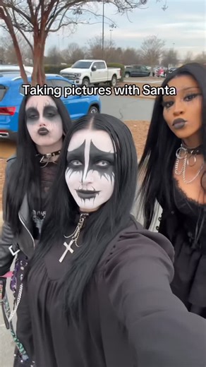 thorn🩸 | Santa loved us . . . #goth #christmas #gothmakeup #corpsepaint #gothgirl #gothgirls #alternative #alt #gothchristmas #gothic #gothfashion... | Instagram