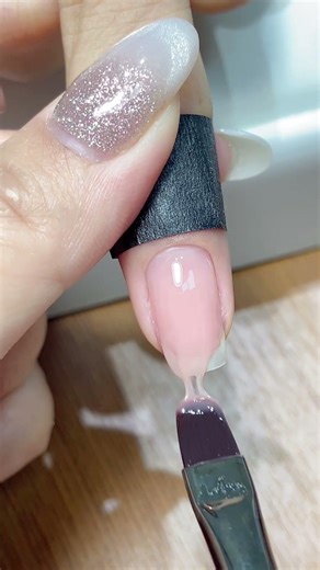 3 in 1 function no heat nude colors rubber base nail gel #nailgelart #nailgelpolish #rubberbase