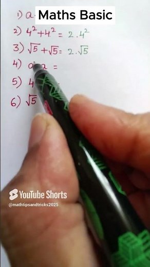 Basic Mathematics for Beginners | Easy Math Concepts #shorts #mathshorts #basic math