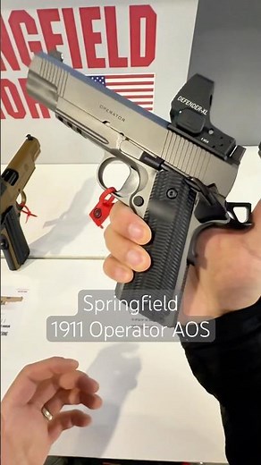 Hands on the Optic-Ready Springfield 1911 Operator AOS Pistol - SHOT Show 2025 #shotshow2025 #1911