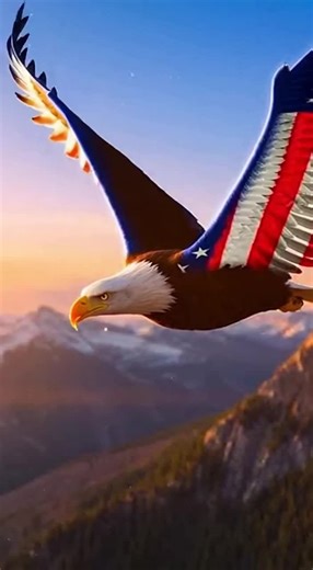 #baldeagle #Americanflag #Goviral #fyp #2026 The American bald eagle flying high in 2026 please like comment share and follow me for more like this